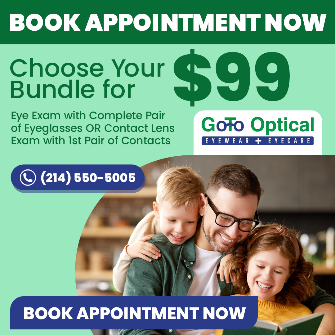 Promotional Offer on Eyeglasses and Eye Exam Bundle Deal